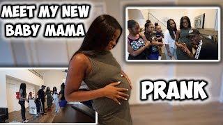 MEET MY NEW BABY MAMA PRANK ON FAMILY * i told them she's 8 months pregnant *