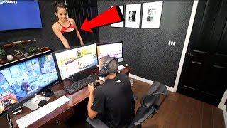 ANNOYING MY HUSBAND WHILE HE PLAYS FORTNITE PRANK | *GETS MAD* | MR MRS LAVIGNE