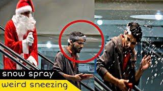 Santa Weird Sneezing Prank On Escalator | Amanah Mall | Prank In Pakistan