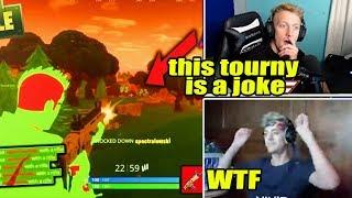NINJA & TFUE REACT TO CONSOLE CHEATER WINS $500,000 TOURNAMENT! Funny and OP Moments