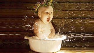 Cute Baby Playing Water -  Funny Baby Videos